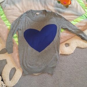 J. Crew Tippi Heart sweater